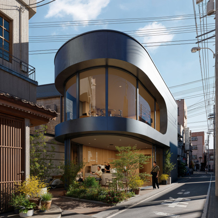 Small coffee shop in Japan